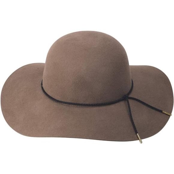 Retro Wide Brim Large Floppy Panama Hat Light Coffee